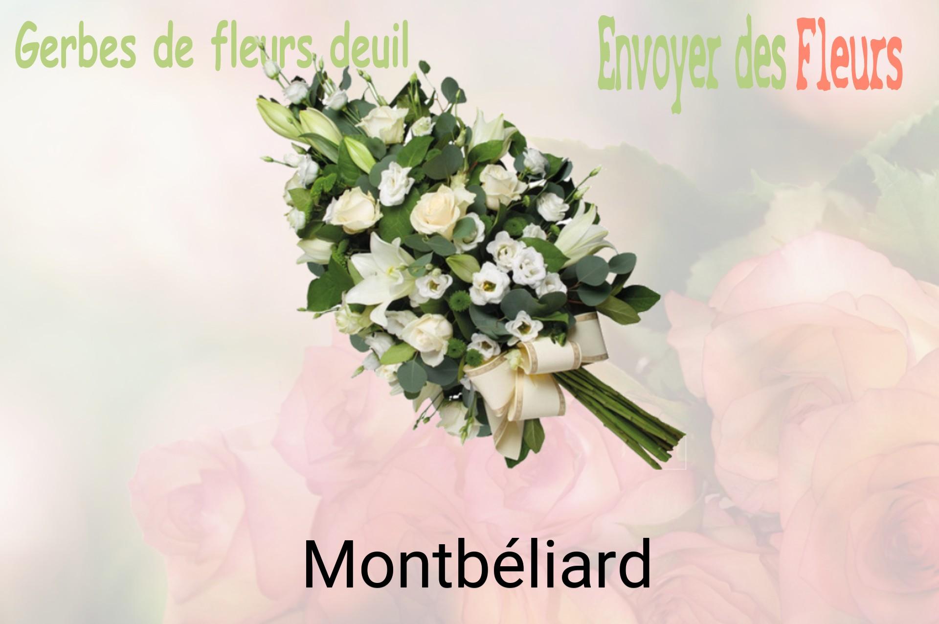 Gerbe de fleurs de deuil livrée à Montbéliard